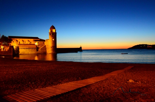 Lever de Soleil sur Collioure, le lundi 16 septembre 2013 a 06:53 !