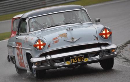 Une des attractions du meeting: la Lincoln Cosmopolitan 5200 cc de 1954! (HRDC)