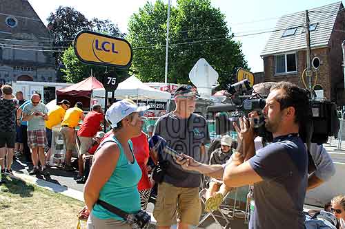 Christel Dislaire en vedette sur RTL sur le Tour de France 2015 en Belgique-6561