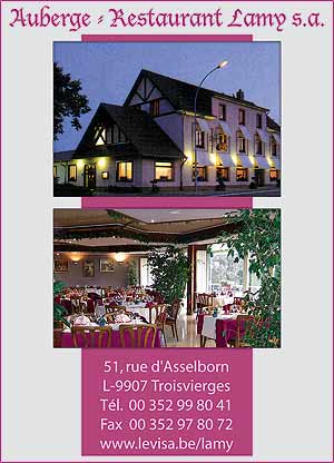 restaurant, lamy,troisvierges, luxembourg, reduction, 5, euros,