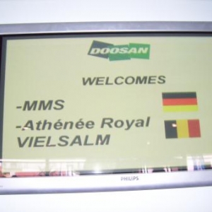  L'Athénée Royal de Vielsalm en voyage à Frameries pour la visite de l'usine Doosan