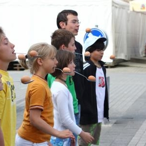 Depart de la course aux oeufs Depart de la course aux oeufs