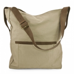 sac hauteur en toile et cuir C-OUI