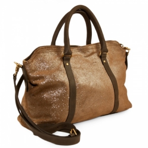 sac bowling cuir irise en cuir C-OUI