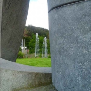 La Roche  parc en Rompré  Route des sculptures