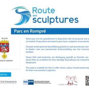 La Roche  parc en Rompré  Route des sculptures