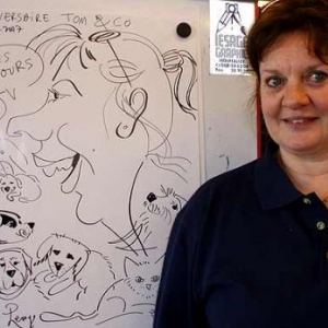 caricature au tom&co, auderghem