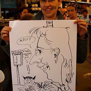 caricature au tom&co, auderghem