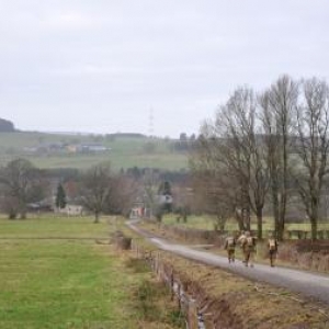 Bihain: 4ème marche en souvenir de la 83ème division d'infanterie.