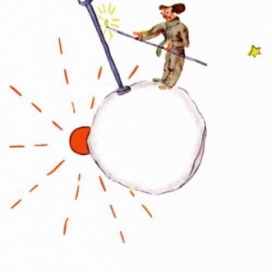 L'allumeur des reverbere du golf (Le Petit prince de St-Exupery.)