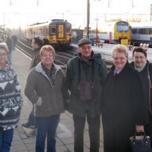 avant le depart, en gare de Libramont