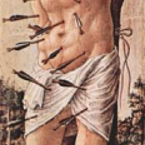 Un saint Sebastien "herisson" antipesteux,1490 (Milan).