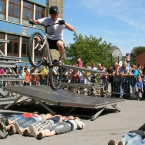 Nicolas Massart, le 29 mai 2011, en "demonstration", Institut St-Joseph (Bastogne)