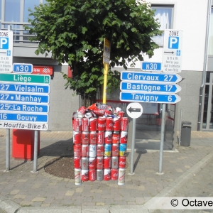 Carrefour route de Bastogne et route de Mabompré.