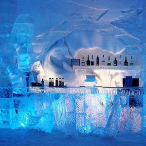 Ice bar . specimen.