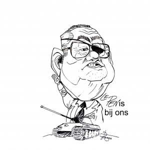 caricature Jean-Marie Le Pen par j-M Lesage