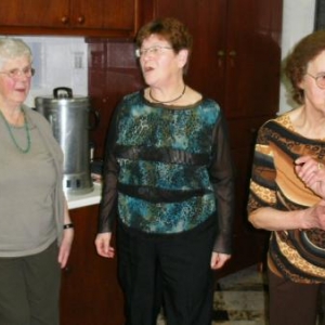 Marie-Jo en plein exercice de REPETITION de son speech