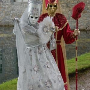 Costumés de Venise aux Jardins d'Annevoie