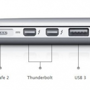 2 entrees Thunderbolt sur MacBook Pro Retina 15 pouces