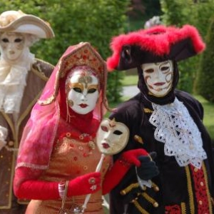 Costumés de Venise aux Jardins d'Annevoie