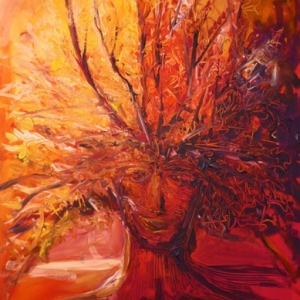 L'homme arbre de vie - acrylique