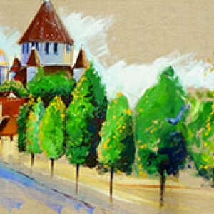 Provins acrylique 140 x50 cm