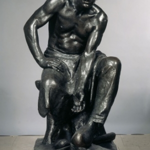 Constantin MEUNIER (1837-1905), The puddleur, sitting statue, bronze,145,5 x 81,5 x 87,5 (1884 / 1887-1888) © Brussels, MRBAB/KMSKB
