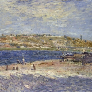 Alfred Sisley (1839–1899), Rivieroever bij Saint-Mammès [Berges de la rivière à Saint-Mammès], © State Hermitage Museum, St Petersburg