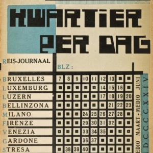 Duco Perkens [ps. Eddy du Perron] (1899-1940) en Jozef Peeters (1895-1960), Kwartier per dag, 1924, Museum voor Schone Kunsten, Gent. Bibliotheek. Precieuze reserve