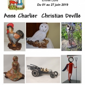 Exposition des artistes Anne CHARLIER et  Christian DEVILLE à Cerfontaine