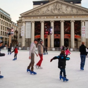  Patinage sur la Place de la Monnaie (c) "RTL"