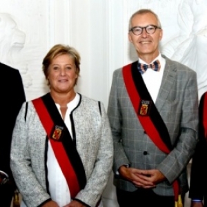 Le Conseil provincial : Amaury Alexandre, Genevieve Lazaron, Jean-Marc Van Espen et Richard Fournaux (c) Andre Dubuisson