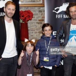 Guillaume Senez, Lena Girard Voss, Basile Grunberger & Romain Duris (c) Sylvain Lefevre/"Getty Images"