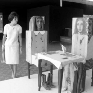 Image extraite du film "Dieu est-il Pop ?" (Jean Antoine/1964/avec les voix d Evelyne Axell et de Rene Magritte)