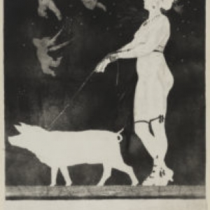 "Pornoocrates"/Albert Bertrand/1896/46 x 69 cm