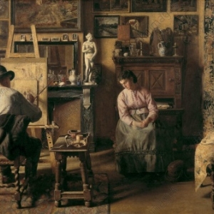 "L Atelier" (1873) (c) Henri De Braekeleer