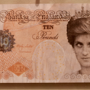 Faux billet de 10 pounds (2014) © "Banksy" © "Gery Art Galery" © Photo : Murielle Lecocq