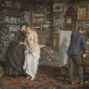 « La première Pose » (Léopold Speekaert/s.d.) © Ville de Saint-Gilles