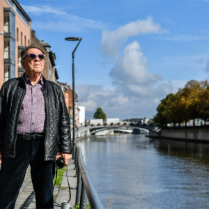 "Christian Delwiche, se disant 'le Badaut qui aime sa Ville', décédé le 30 Avril" © Florent Marot/"L'Avenir"