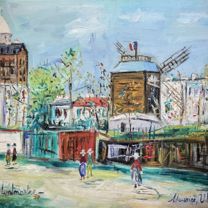 "Le Moulin de la Galette à Montmartre"/1938 (Maurice Utrillo/1883-1956) © "Willow Galery" (London/stand 104) © Ph. : F. Sebo