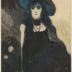 « La Buveuse d’Absinthe » (Léon Spilliaert/1907) © « Fondation Roi Baudouin » © Ph. : O. Pirard