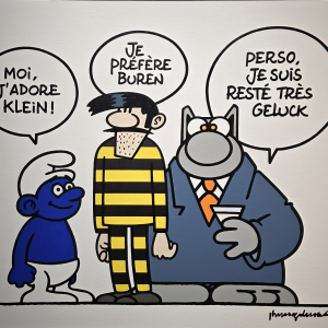 "Le Chat" © Philippe Geluck © « Galerie Huberty & Breyne » © Photo : Fabien Sebo