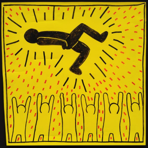 Untitled/1981(Keith Haring/1958-1990) © « Martos Gallery » (New York/stand 128) © Photo : « BRAFA »