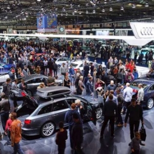 En 2018, en visite du "Brussels Motor Show"