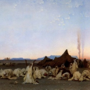 "Priere du Soir au Sahara" (1863/137 x 285 cm/"Musee d Orsay"/Paris)