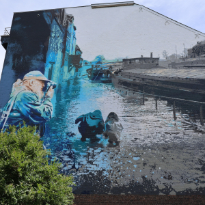 Fresque dédiée à Pierre Dandoy/2022 © Samuel Idmtal © Photo : Murielle Lecocq