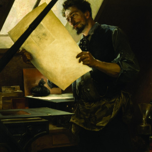 "Musée Rops"/"Félicien Rops dans son Atelier" (Paul Mathey/1888) © "Musée d'Orsay"
