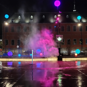 Sur l'esplanade de la « Confluence » ⓒ Photo : Murielle Lecocq