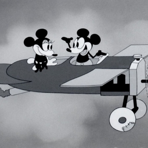 "Mickey Mouse" et "Mimie", à l'époque du noir et blanc © "Studios Disney"