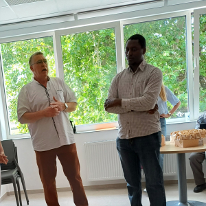 L'échevin, Tanguy Auspert & "Monsieur Eau", Jean-Jacques Sunjio © Ph. : Ville de Namur